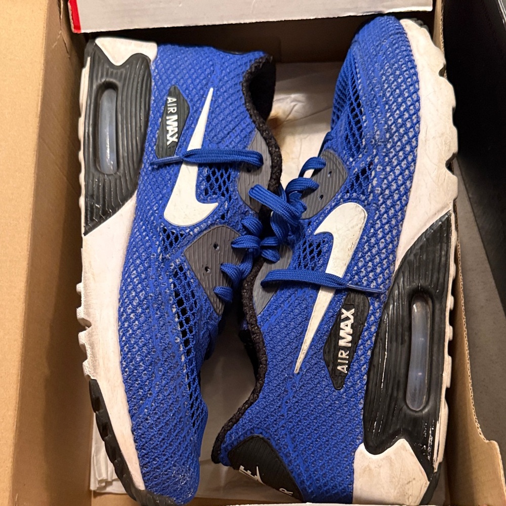 Nike Air Max Mesh Blue and Black Sneakers